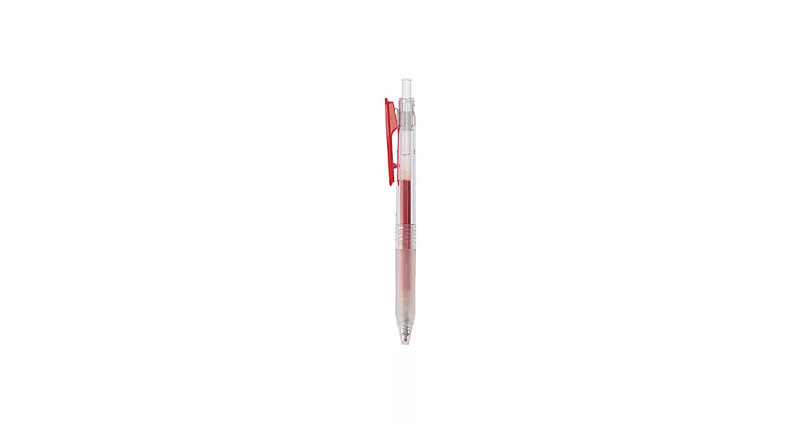 [MUJI 無印良品]滑順按壓再生膠墨筆/0.5/紅