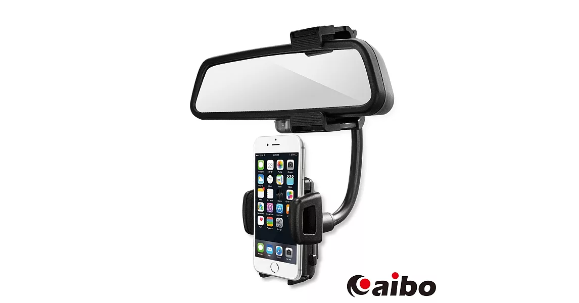 aibo GH5947 汽車後視鏡專用 多功能手機/導航車架