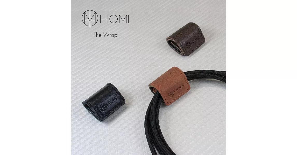 HOMI THE WRAP 磁鐵吸附羊皮捲線器 (三入)