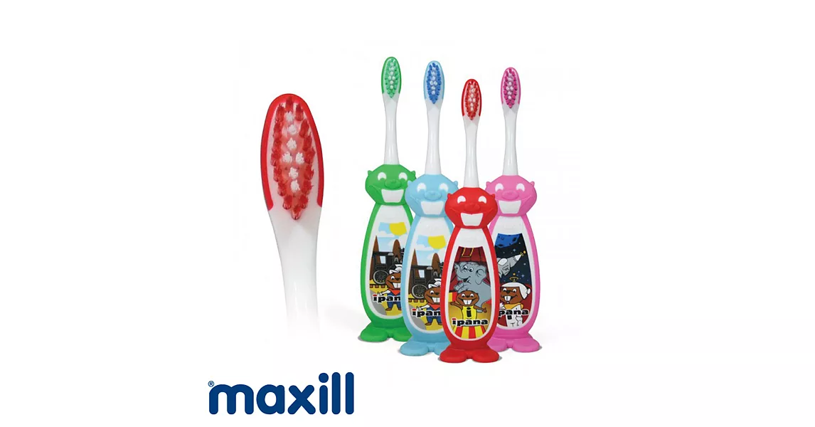 【加拿大美適Maxill】iPana兒童牙刷-立體巴基海狸造型