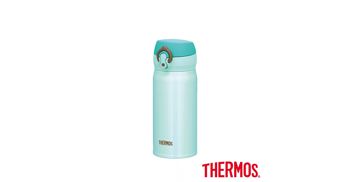 【THERMOS 膳魔師】超輕量 不鏽鋼真空保溫瓶0.35L(JNL-350-MNT)薄荷綠色