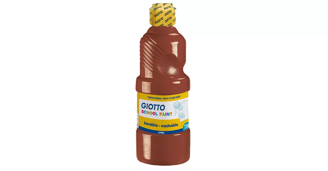 【義大利 GIOTTO】可洗式兒童顏料500ml(單罐)棕色