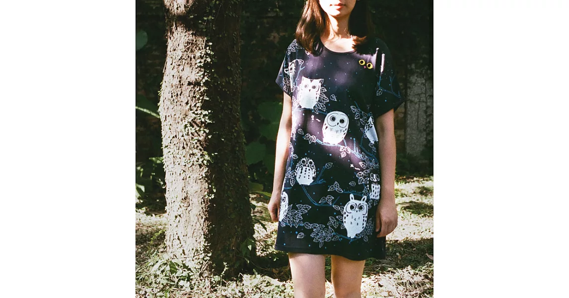 ：Urb.【貓頭鷹】女/方型綁繩多穿款FREE深藍