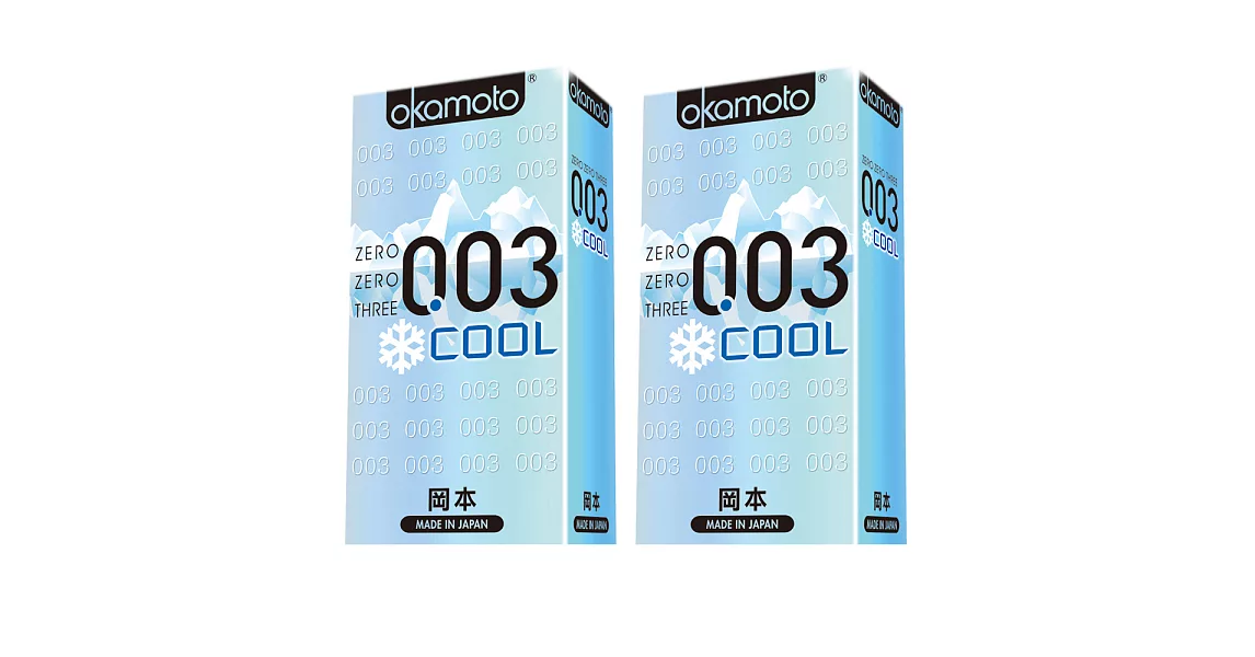 【岡本okamoto】 003 Cool 冰炫極薄6片裝_2入組