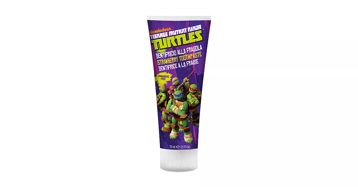 義大利原裝進口 Ninja Turtles含氟牙膏(草莓香味)-75ml
