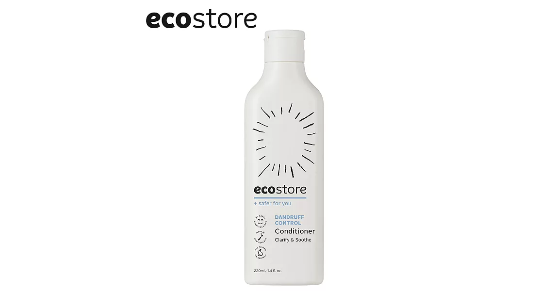 【ecostore】純淨潤髮乳-220ml/控油洗淨