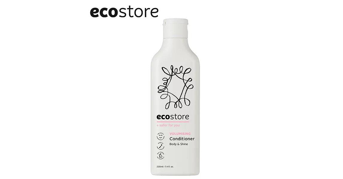 【ecostore】純淨潤髮乳-220ml/毛鱗滋養