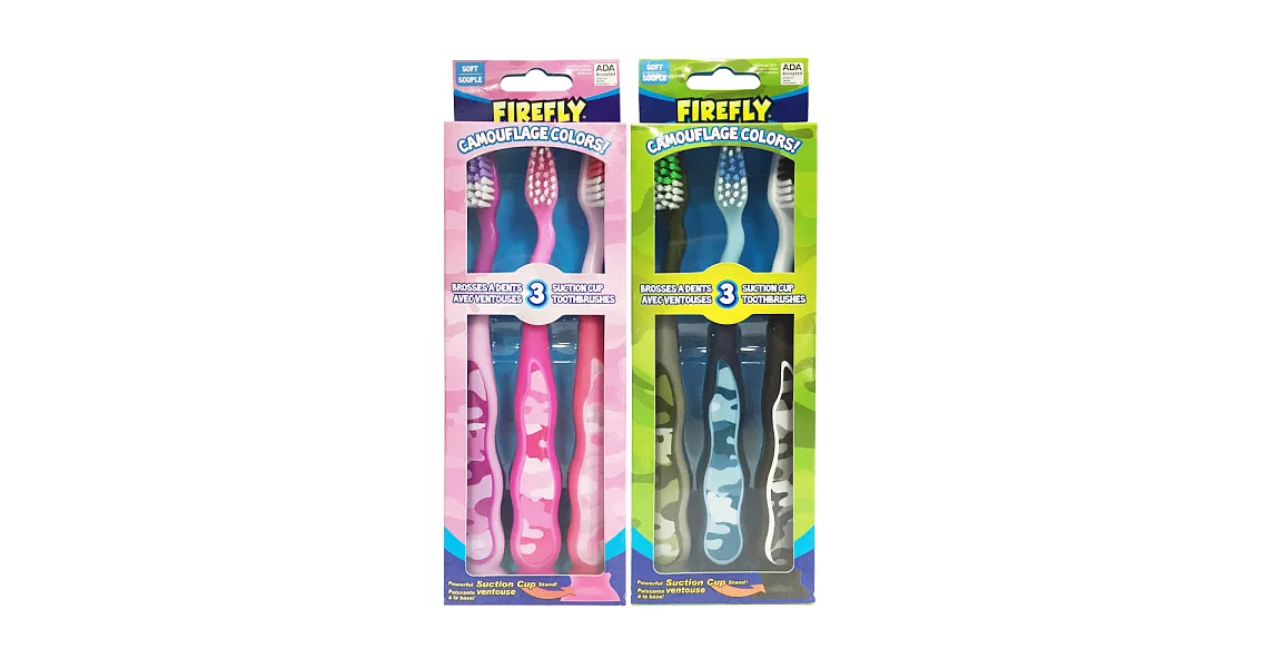 【美國Dr. Fresh】Firefly兒童牙刷3入