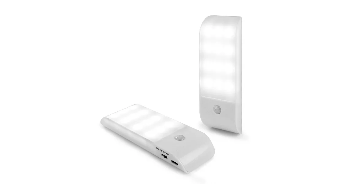 USB充電式 迷你智能LED人體感應照明燈(LI-10)冷白光