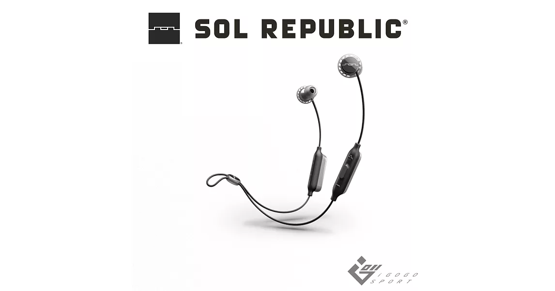 Sol Republic Relays 藍牙運動耳機-黑色