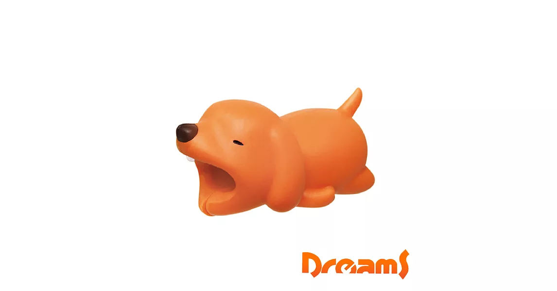 Dreams 慵懶動物園-iPhone專用咬線器(打哈欠狗狗)