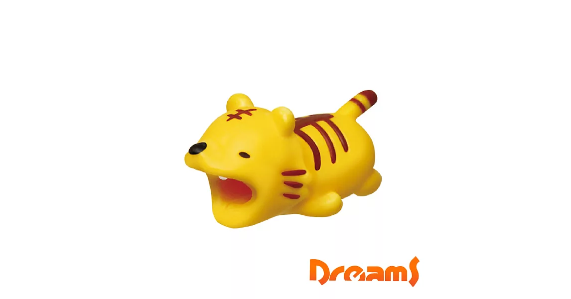 Dreams 慵懶動物園-iPhone專用咬線器(放空的老虎)