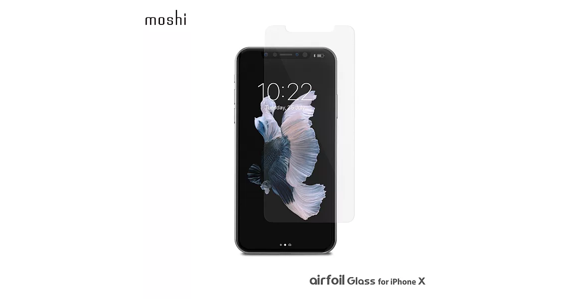 Moshi AirFoil Glass for iPhone X 清透強化玻璃螢幕保護貼透明