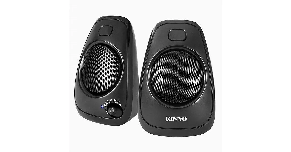 KINYO USB供電多媒體喇叭US-207黑色