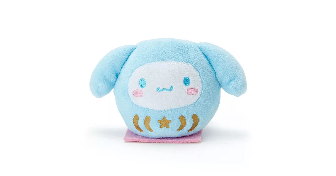 《Sanrio》大耳狗喜拿 Q版手心尺寸迷你造型玩偶(開運達摩不倒翁版)