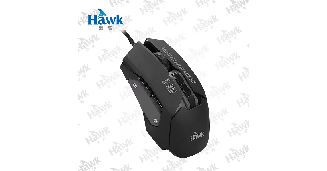 Hawk H550 盔甲蟲電競遊戲滑鼠-鐵灰(12-AGM550R)