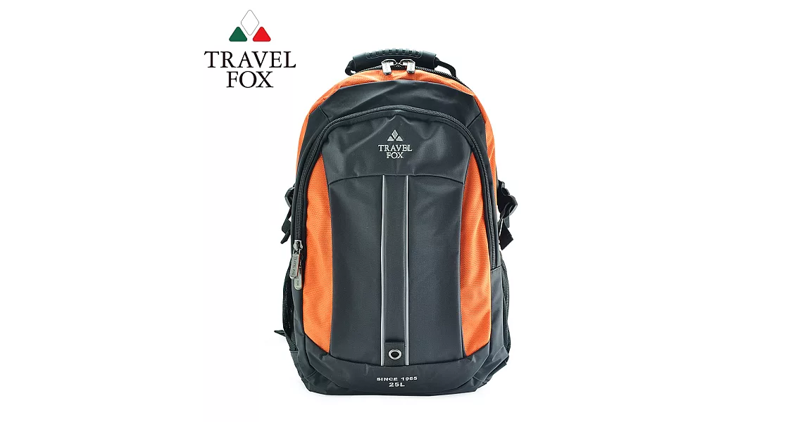 【TRAVEL FOX 旅狐】雙色尼龍輕量休閒後背包 (TB586-16) 橘色