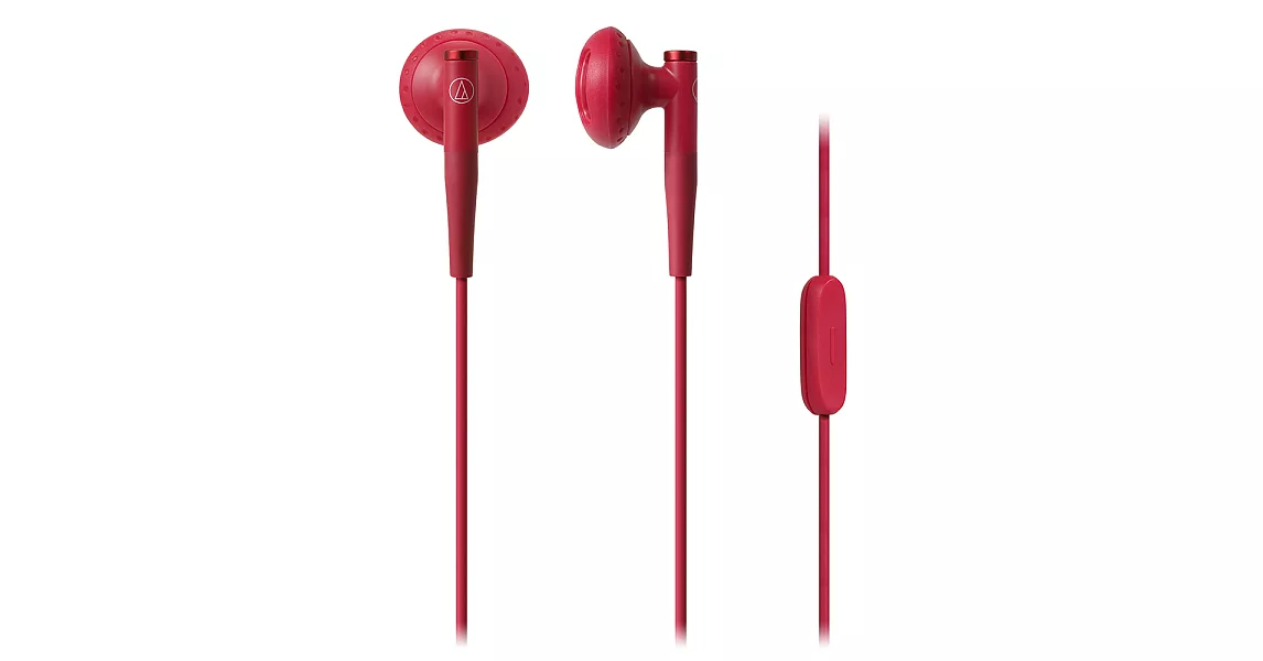 鐵三角 ATH-C200iS 可通話 智慧型手機專用 耳塞式耳機-紅色