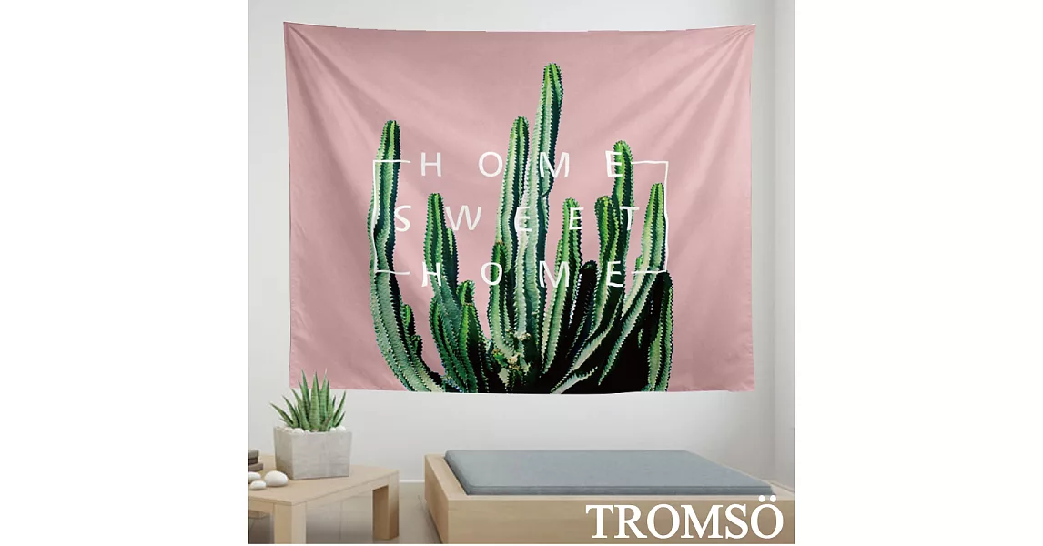 TROMSO北歐時尚生活掛毯-D307粉紅仙人掌