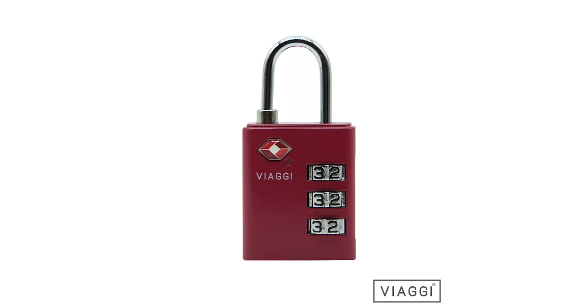 VIAGGI TSA海關密碼鎖(桃紅色)