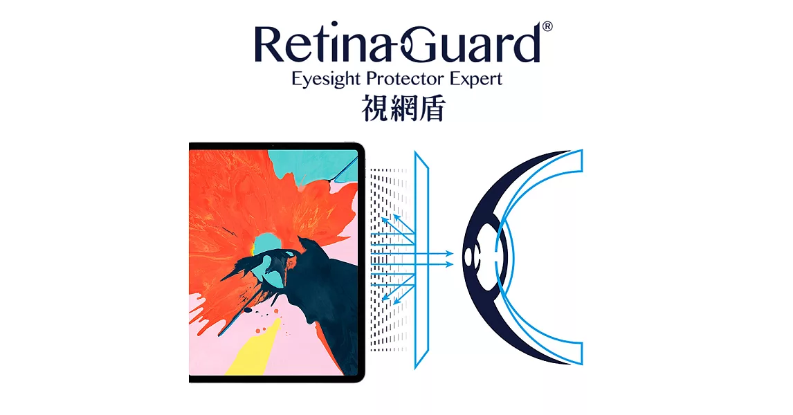 RETINAGUARD 視網盾 IPAD PRO 12.9＂ (2018新版) 防藍光保護貼 透明款Pro12.9