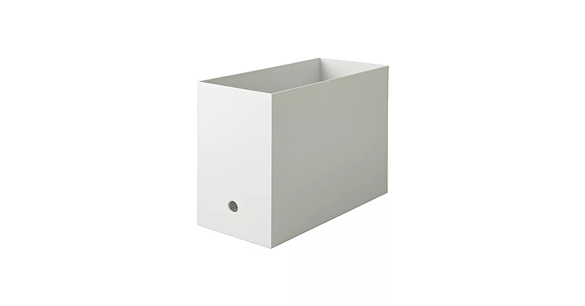 [MUJI無印良品]聚丙烯檔案盒.標準型.寬.A4用.白灰.約15x32x24cm
