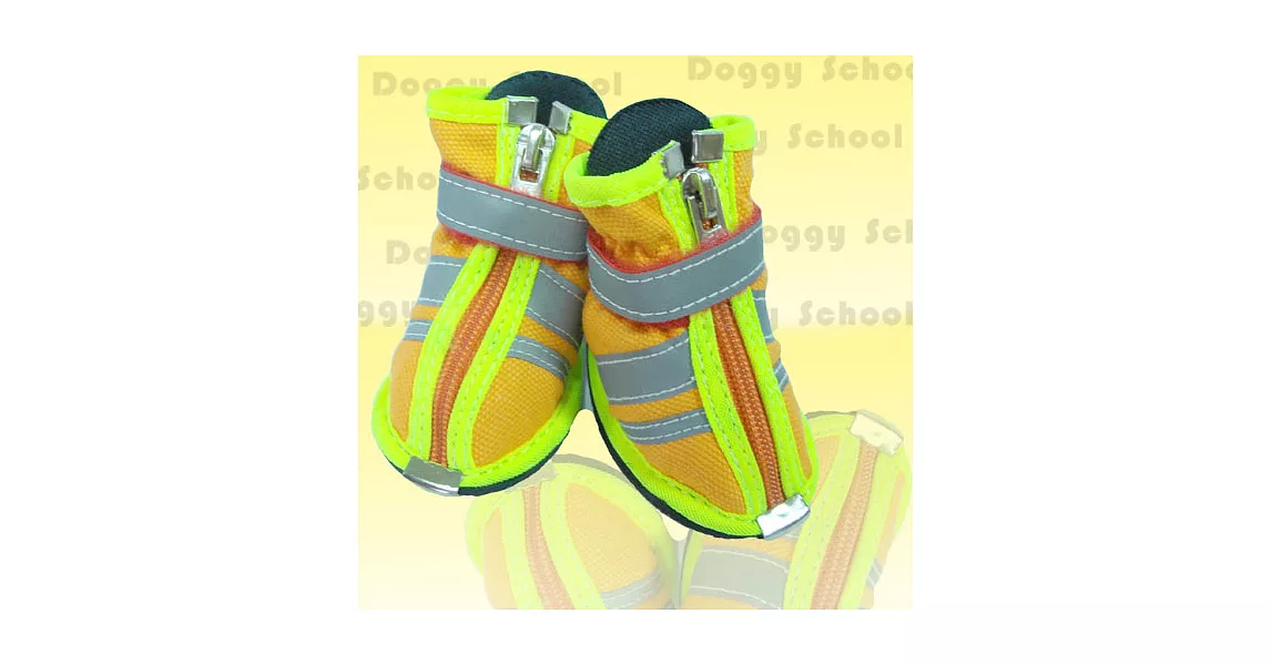 DoggySchool 反光運動鞋 【橘色】-0號