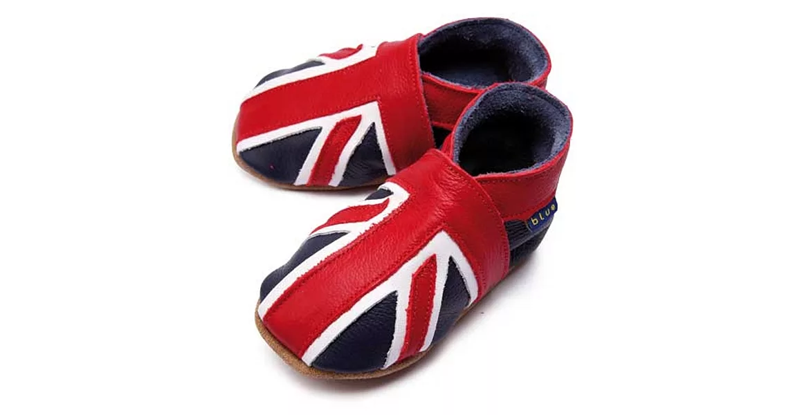 英國Inch Blue -英國手工學步鞋禮盒-Union Jack(12~18M)