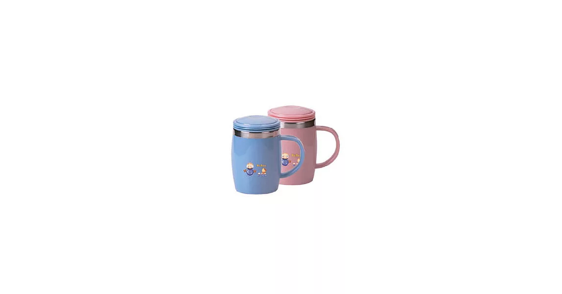 寶石牌0.5L_炫光保溫保冰冷杯2入組 Y-131S(粉紅+粉藍)