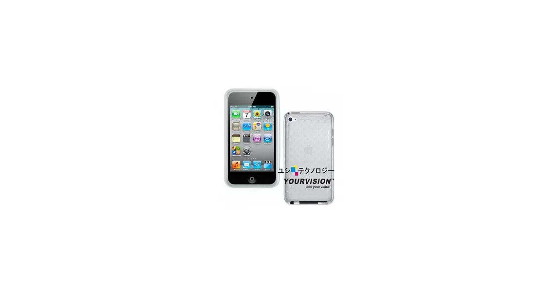 Apple iPod touch 4 晶鑽水亮高質感保護套(贈拭鏡布)