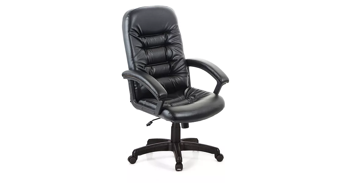 【GXG 傢俱】透氣舒適皮革辦公椅/電腦椅 舒適TW系列 TW-1001 黑色