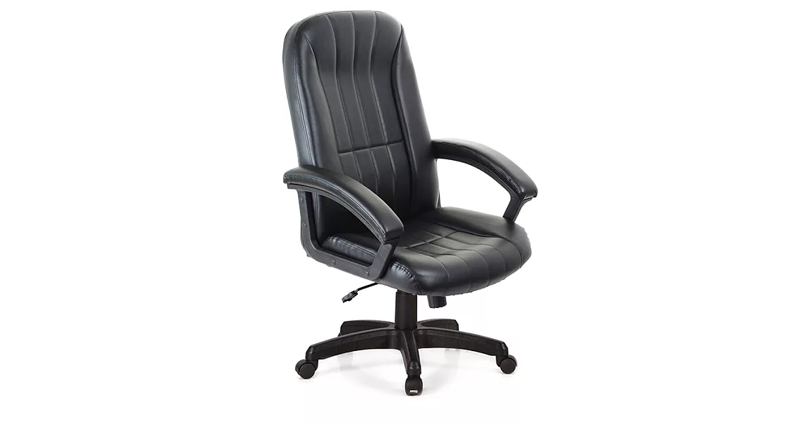 【GXG 傢俱】透氣舒適皮革辦公椅/電腦椅 舒適TW系列 TW-1009 黑色