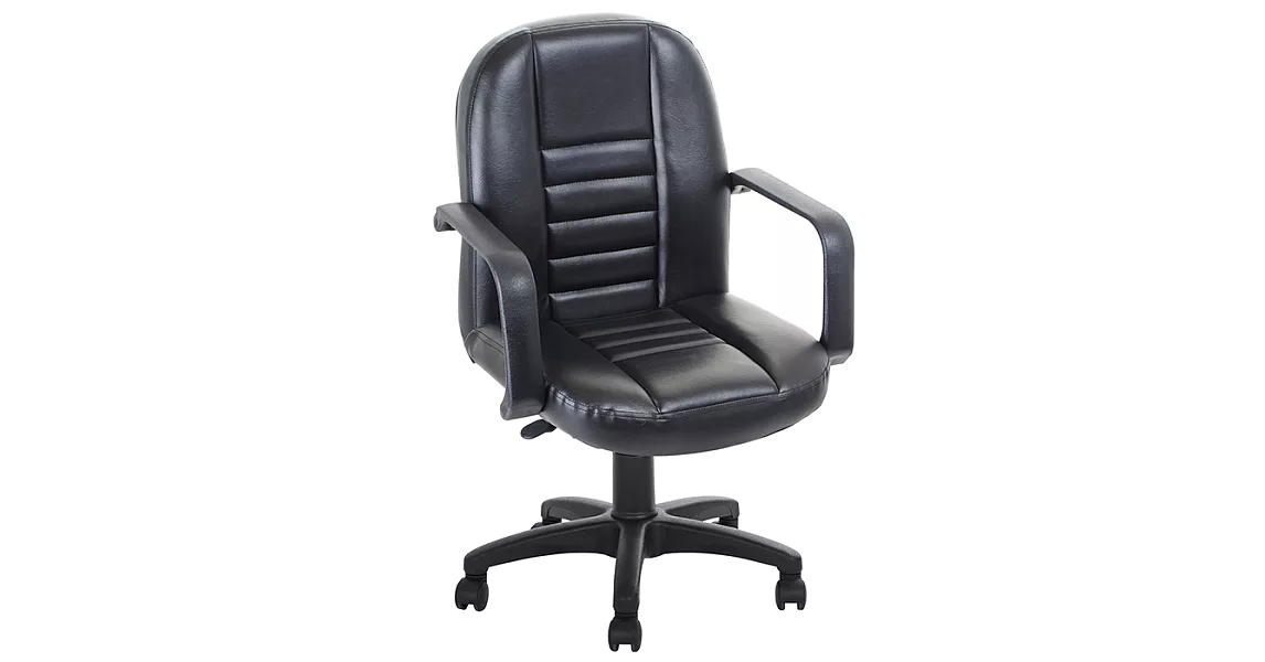 【GXG 傢俱】透氣舒適皮革辦公椅/電腦椅 舒適TW系列 TW-1023 黑色