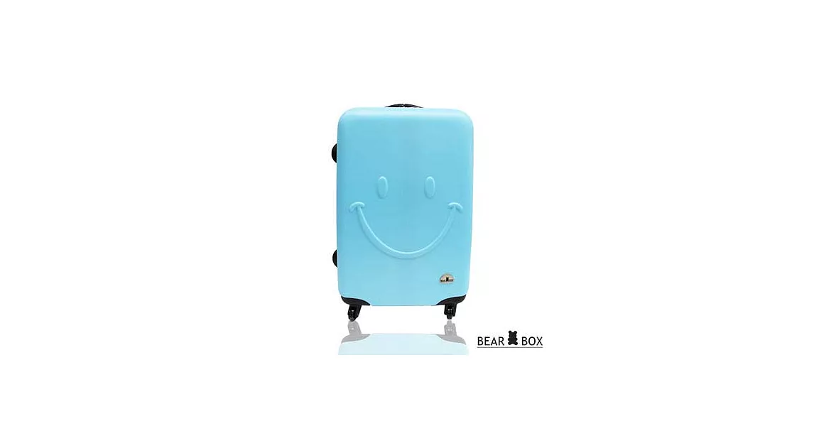 Bear Box 一見你就笑 ★ ABS霧面28吋限定加大輕硬殼行李箱-微笑藍28吋微笑藍