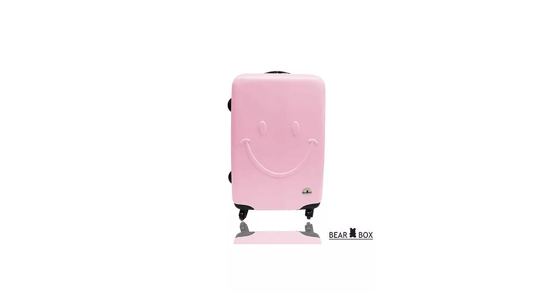Bear Box 一見你就笑 ★ ABS霧面28吋限定加大輕硬殼行李箱-微笑粉28吋