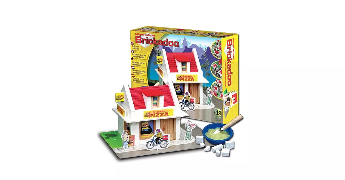 【荷蘭Brickadoo】益智建築玩具(披薩店)