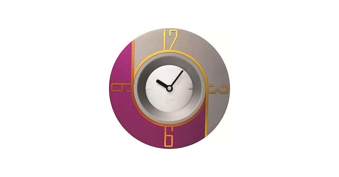 【t13】Swap時計系列（時尚時鐘）紫色幾何鐘面搭配銀色鐘芯