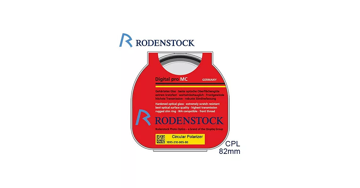 RODENSTOCK PRO系列 CPL環型偏光濾鏡_M82(公司貨)