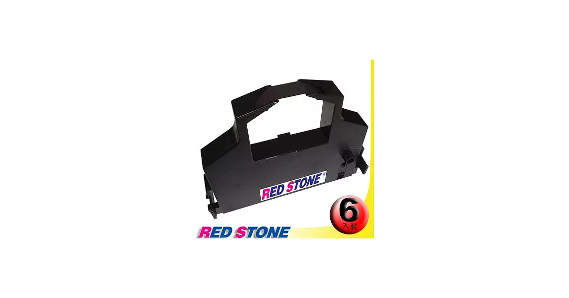 RED STONE for PRINTEC PR836S黑色色帶組(1組6入)