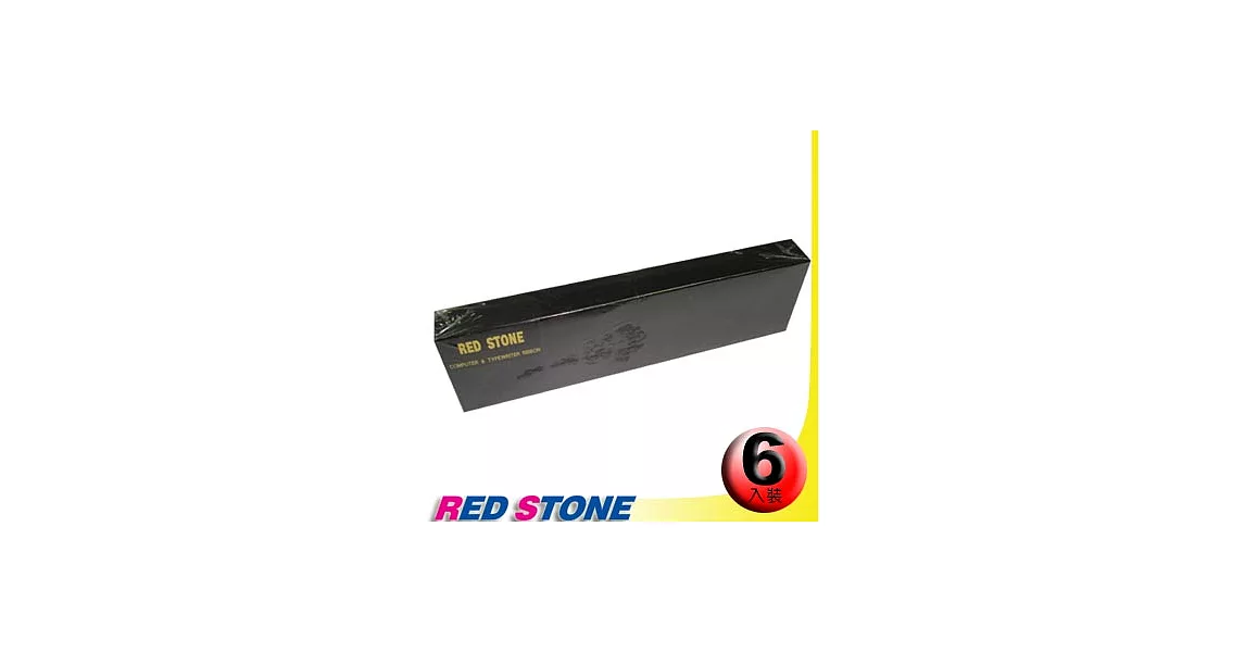 RED STONE for YE-DATA YD4100/YD4400黑色色帶組(1組6入)