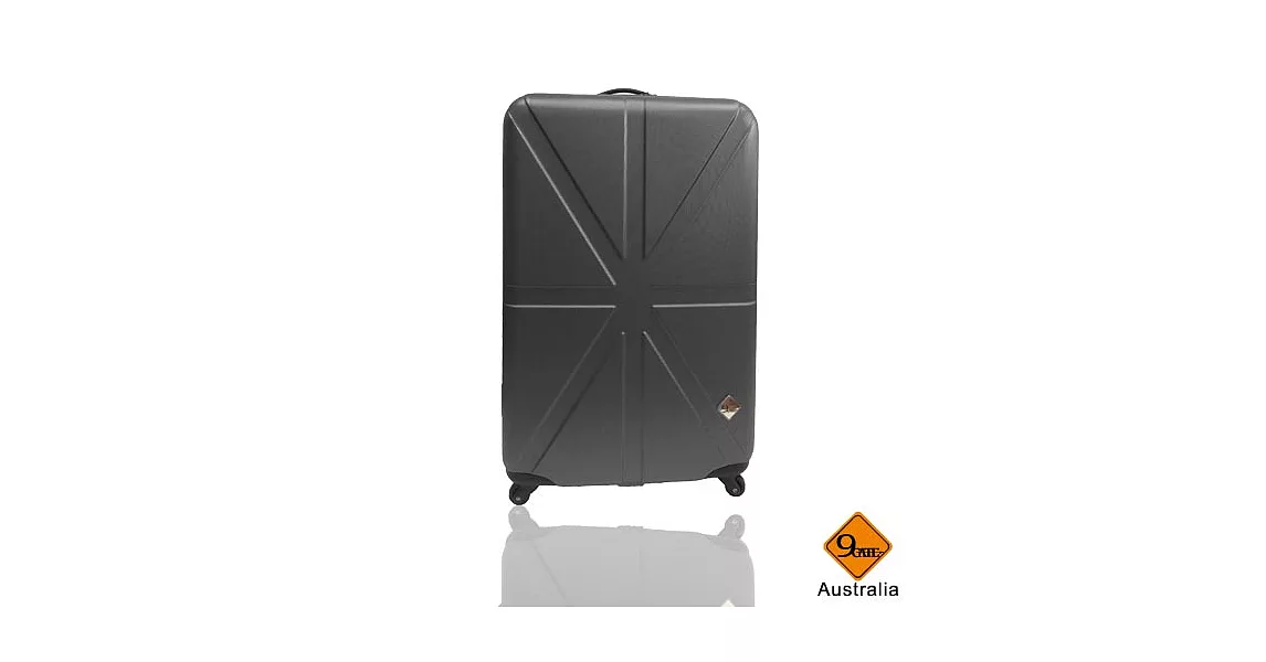 Gate9英倫系列ABS輕硬殼行李箱20吋20吋灰色