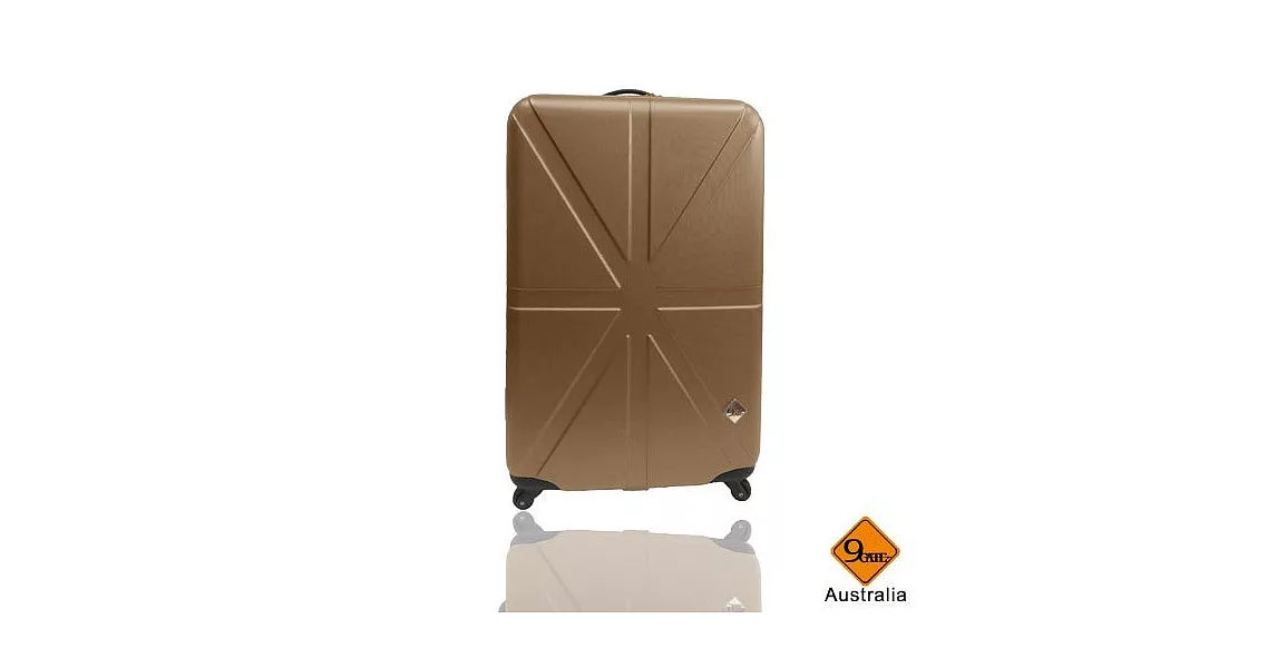 Gate9英倫系列ABS輕硬殼行李箱20吋20吋金色