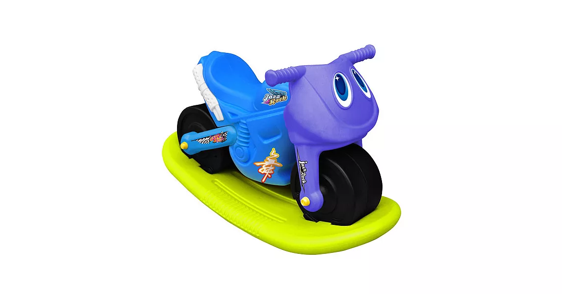 寶貝樂 小爵士摩托車造型學步助步車附搖搖板(藍)