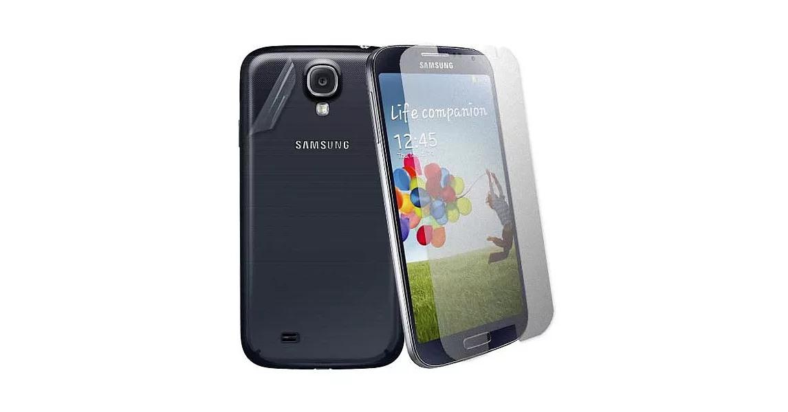 超值二合1 Samsung GALAXY S4 i9500 霧面防刮螢幕貼+機身貼