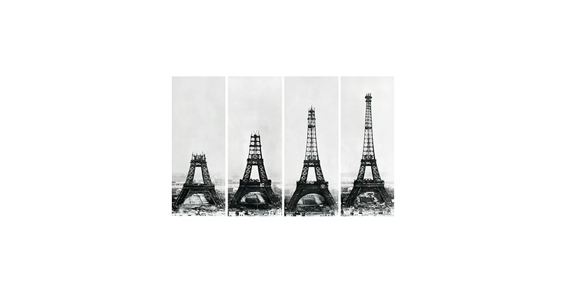La Tour Eiffel 艾菲爾鐵塔雙銀邊素面黑框