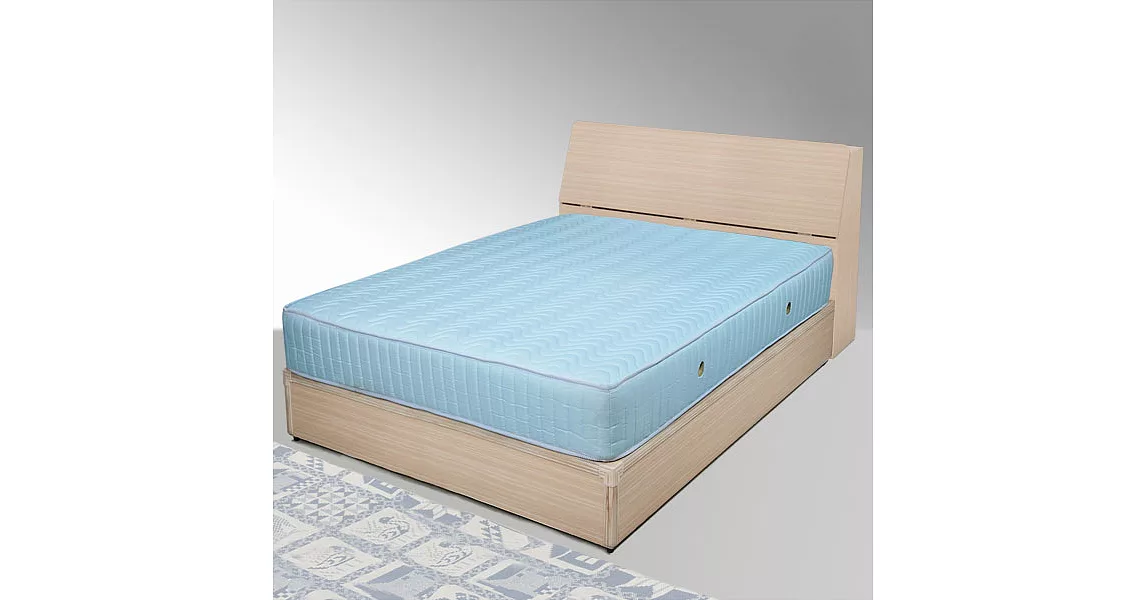 《Homelike》諾雅3.5尺床組-單人-白橡木紋