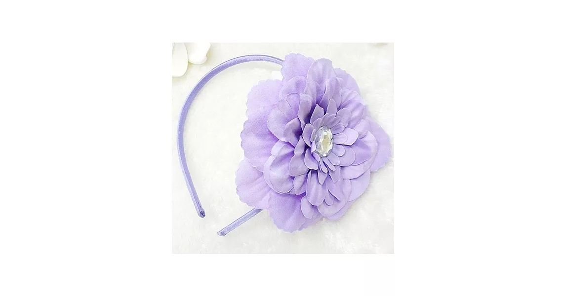 Cutie Bella牡丹花髮箍-Lilac