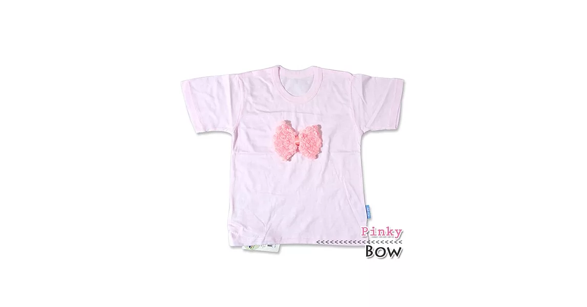 Cutie Bella短袖上衣/T恤-粉T Bow Pinky