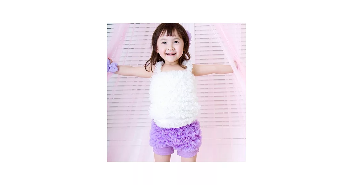Cutie Bella雪紡蓬蓬短褲Chiffon-Lavender