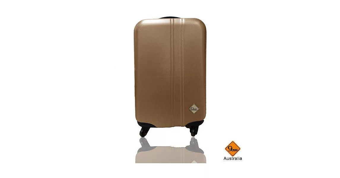 Gate9時尚簡約系列ABS輕硬殼行李箱20吋灰色